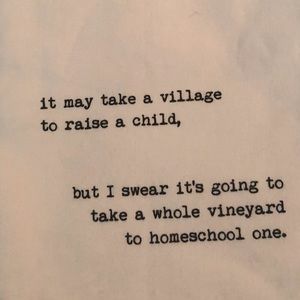 Homeschool quote dishtowel gift DeV D + Co.